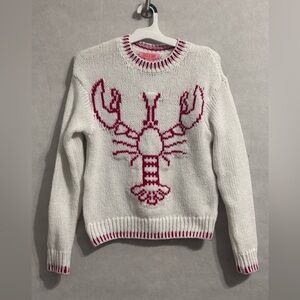 Red and White Women's Sweater size XS  lobster Valentine’s Day top